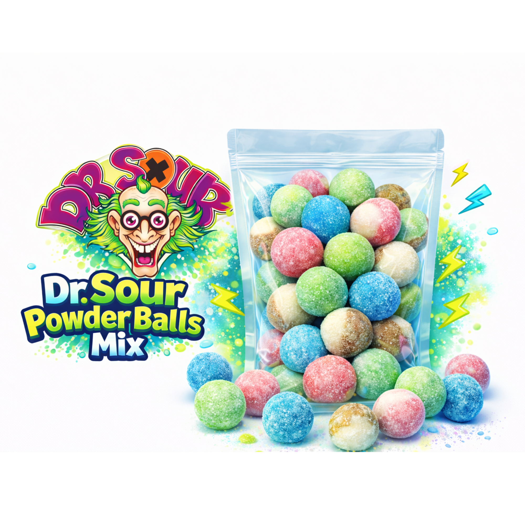 Dr. Sour Mix di Palline Acidule in Polvere 1kg