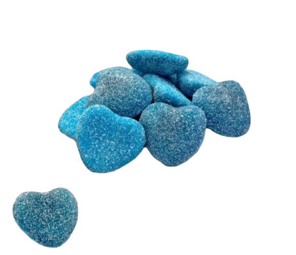 Dulce Plus Sour Filled Blue Hearts 250 g