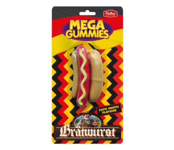 Mega Gummies German Bratwurst 120 grams