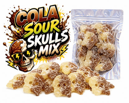 Bubs Cola kyselé lebky 250 gramů