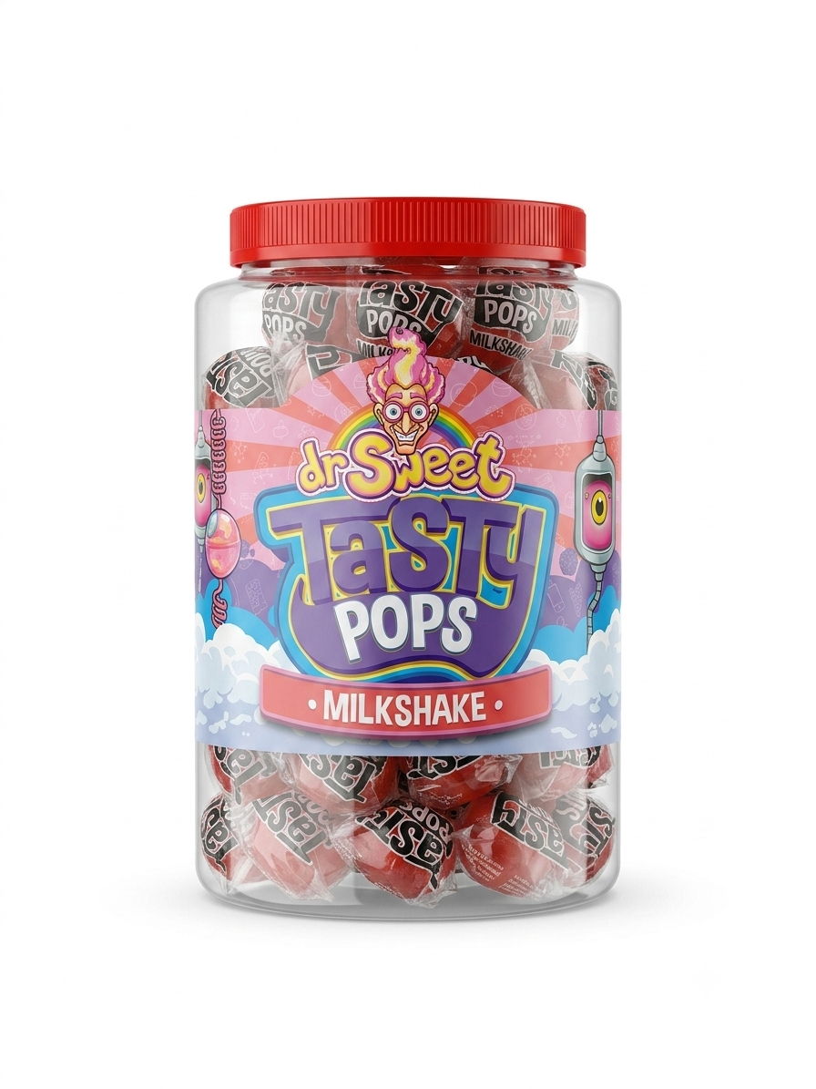 Dr. Sweet Tasty Pop Milkshake 70 stuks