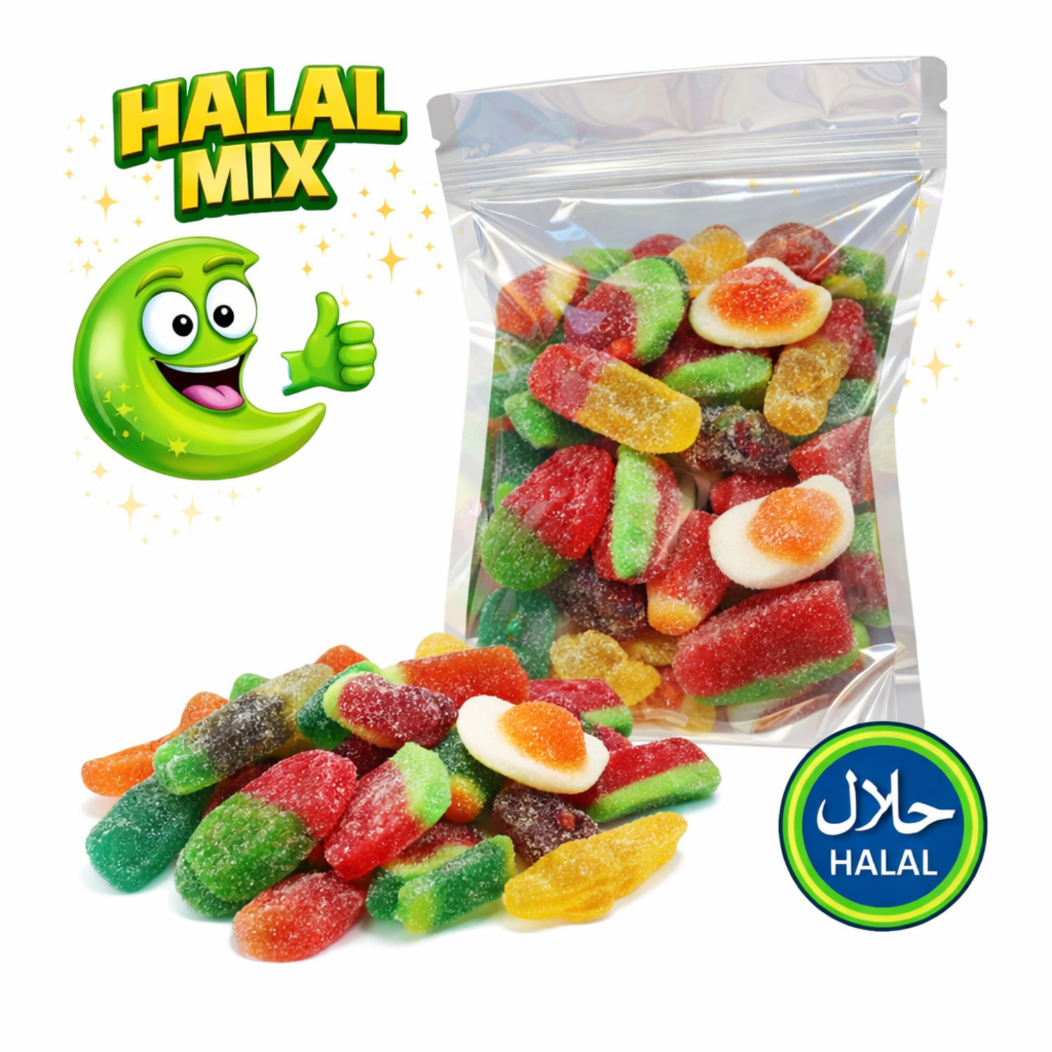 Mr. Snoep Halal-Süßigkeitenmischung 1kg