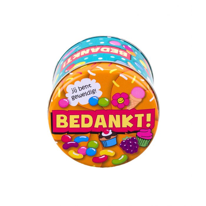 Filled Candy Tins - Thank You and 250 Grams
