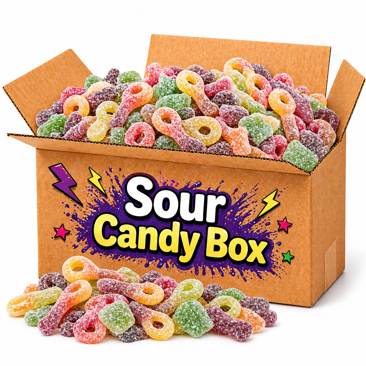 Kyselý box se sladkostmi 2 kg